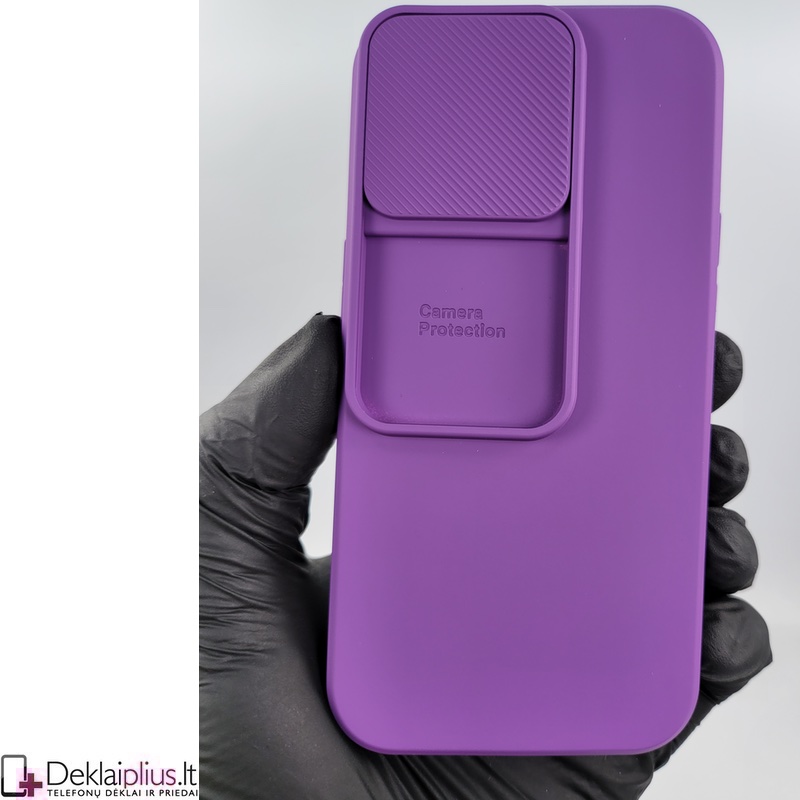 Švelnus guminis dėklas su kameros apsauga - violetinis (Apple Iphone 14 Pro) Švelnus guminis dėklas su kameros apsauga - violetinis (Apple Iphone 14 Pro)